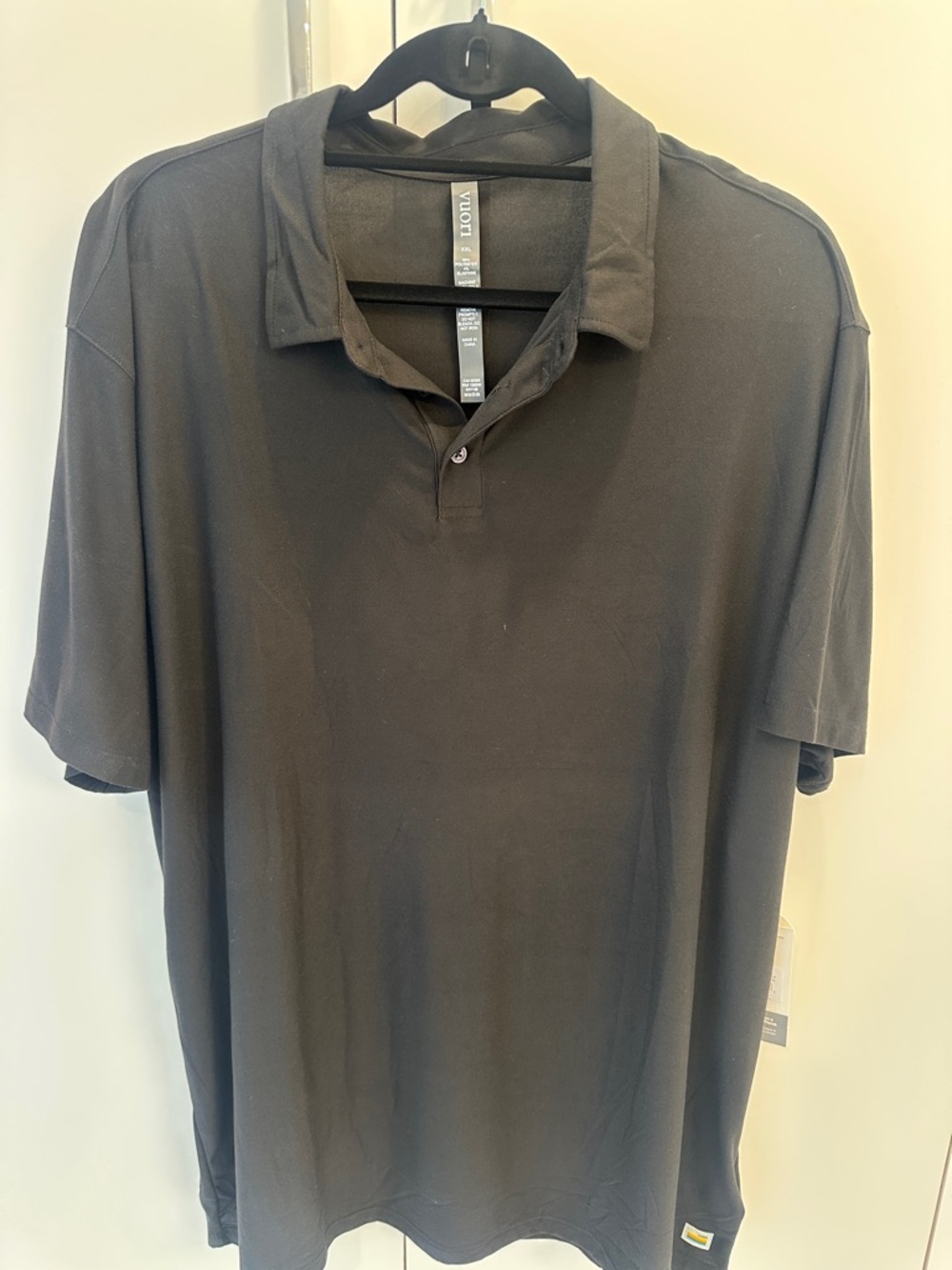 Vuori Men's Black Polo Shirt